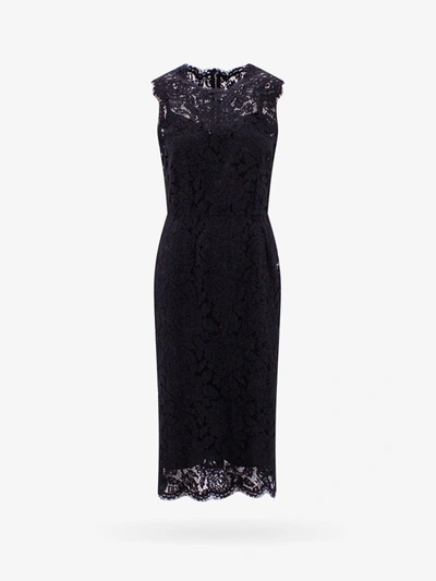 Dolce & Gabbana Lace Dress In Black