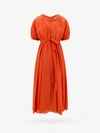 's Max Mara Fresia Cotton And Silk Maxi Dress In Orange