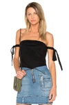 RTA JOSEPHINE OFF SHOULDER TOP,WS796 798NOIR