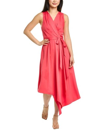 Bcbgmaxazria Wrap Midi Dress In Pink