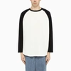 JPRESS J.PRESS | WHITE/BLACK COLOUR-BLOCK T-SHIRT,KROASS0054CO/M_JPRES-175_323-S