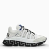 Versace Trigreca Low-top Sneakers In Off White Navy