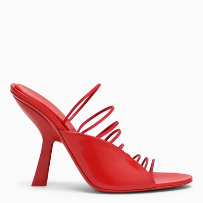 Ferragamo Mignon 105mm Leather Sandals In Red
