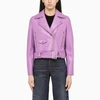 Stand Studio Esmeralda Biker Jacket Stand Clothing Violet In Purple