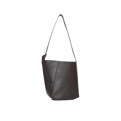 Lanvin Hobo Tie Shoulder Bag In Brown