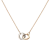 AURATE NEW YORK AURATE NEW YORK TWO-TONE CONNECTION NECKLACE