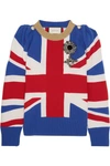 GUCCI UNION JACK EMBELLISHED WOOL jumper