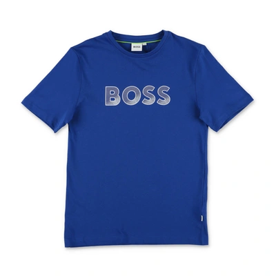 Hugo Boss Teen Boys Royal Blue Cotton T-shirt