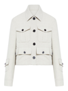 Durazzi Milano Multi-pocket Cropped Jacket In White