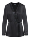 Giorgio Armani Asymmetrical Jacket In Black