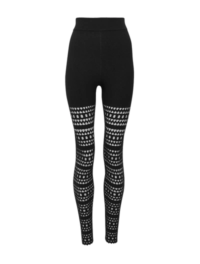 Alaïa Alaia Vienne Perforated Leggings In Black