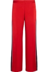 MOTHER OF PEARL Frona striped satin straight-leg pants