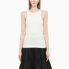 BY MALENE BIRGER BY MALENE BIRGER RIBBED WHITE TANK TOP