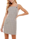 KINGSTON GREY JUNIORS WOMENS PRINTED MINI BODYCON DRESS