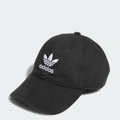 Adidas Originals Relaxed Strap-back Hat In Black