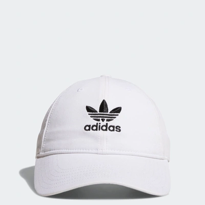 Adidas Originals Relaxed Strap-back Hat In White