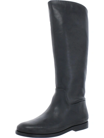 Vince Carleigh Womens Solid Pull On Knee-high Boots In Black