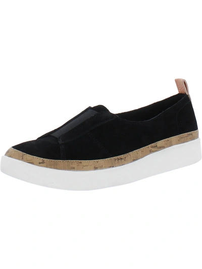 Vionic Levy Womens Suede Slip On Casual And Fashion Sneakers In Black