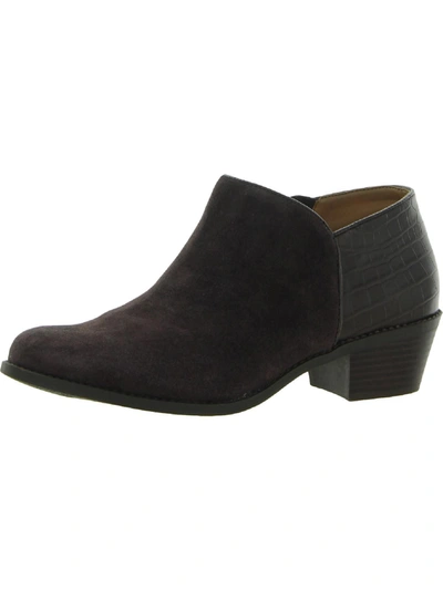 VIONIC MARISSA WOMENS SUEDE EMBOSSED BOOTIES