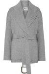 ACNE STUDIOS LILO DOUBLÉ BELTED WOOL AND CASHMERE-BLEND COAT