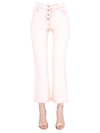 Alberta Ferretti Acid-wash Bootcut Jeans In Pink