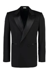 Alexander Mcqueen Double-breasted Tuxedo Blazer In Black