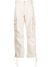 Armarium Cargo-style High-waist Trousers In Beige