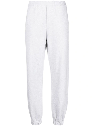 Armarium Logo-patch Cotton Track Trousers In Grey