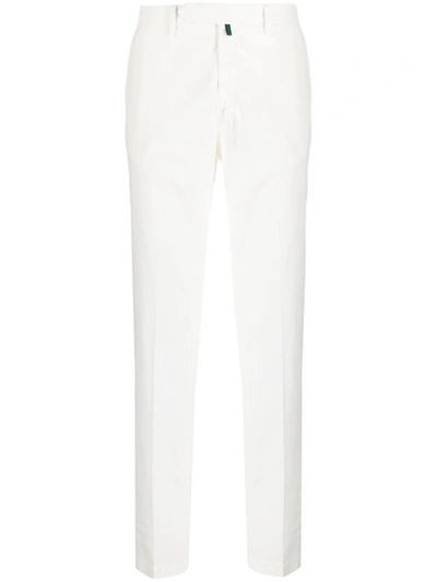 Borrelli Cotton Chino Trousers In White