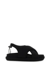 Gia Borghini Padded-design Chunky Sandals In Black