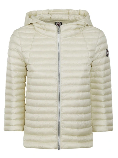 Colmar Autumn Down Jacket With Logo In Ivory
