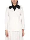 Aspesi Double-breasted Jacket In Ivory