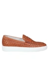 DOUCAL'S DOUCAL'S LOAFER IN WOVEN LEATHER
