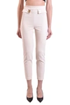 Elisabetta Franchi High-waisted Casual Pants In Butter