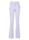Genny Flared Cady Trousers In Purple