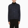 Harris Wharf London Blue Virgin Wool Jacket In Blue