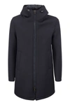 HERNO HERNO PADDED FABRIC COAT WITH HOOD