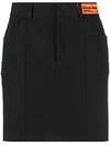 Heron Preston Gabardine Cut Out Skirt In Black