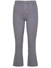 7 For All Mankind Lilac Cotton Blend Jeans In Violet