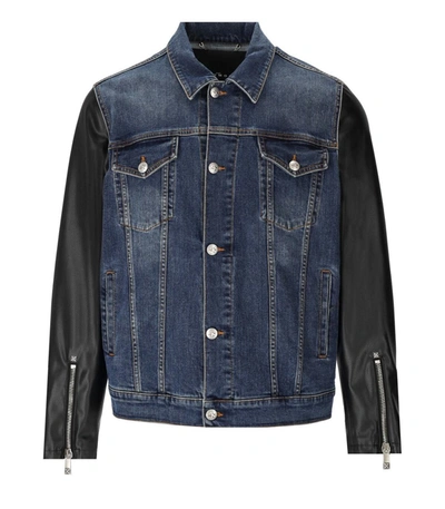 John Richmond Blaue Denim Jacke In Blue