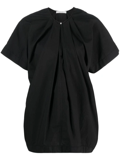 Lemaire Round Neck Top In Black