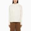 MAX MARA MAX MARA IVORY AND CABLE KNIT SWEATER