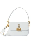 Off-white Off White Binder Small Leather Shoulder Bag In White
