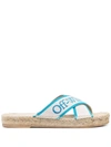 OFF-WHITE OFF-WHITE BOOKISH CRISS CROSS ESPADRILLES