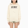 OFF-WHITE OFF-WHITE™ IVORY HOODIE WITH LOGO