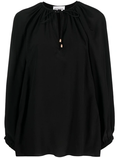 Phaeonia Anita Long Sleeves Blouse In Black