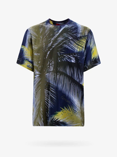 Ferrari Palm-tree Print T-shirt In Grey