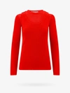 Marni Ribbed Viscose Top With Buttonholes In Red