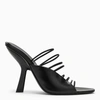 Ferragamo Altaire 105 Strappy Leather Sandals In Black