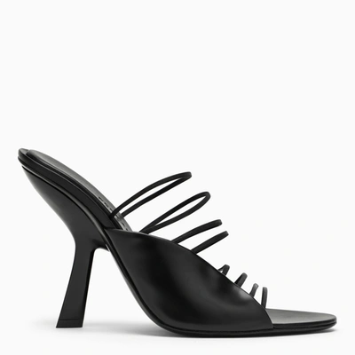 Ferragamo Mignon 105mm Leather Sandals In Black